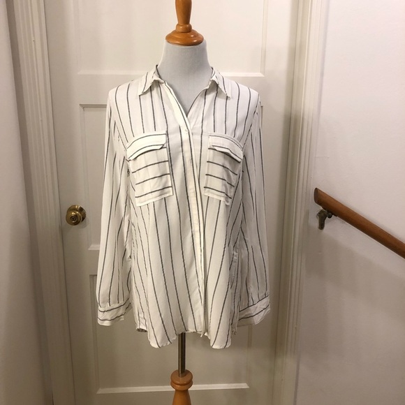 NWT Blu Pepper by Stichfix Grey/white button up - Picture 2 of 8